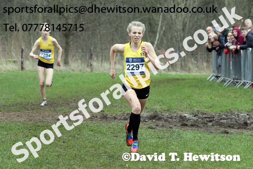 Womens under-17s Inter Counties Cross Country, Prestwold Hall, Loughborough. Photo: David T. Hewitson/Sports for All Pics